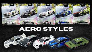 2026 Hot Wheels Aero Styles Car Culture set w/new LB-Kaido Works R32 GT-R & 2004 Audi A4 Touring Car