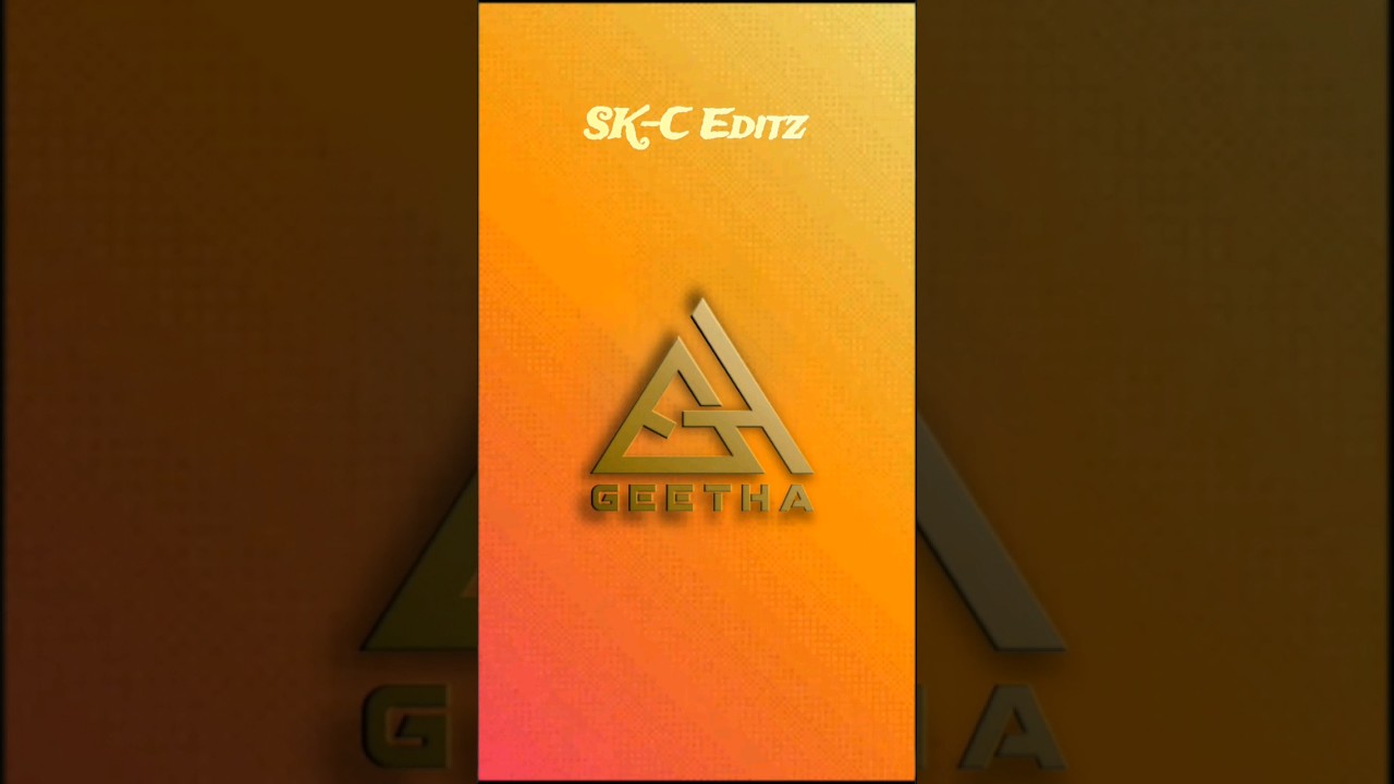 GEETHA name logo design ♥️ 