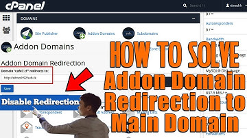 How to solve Addon Domain redirection to main domain [STEP BY STEP]☑️