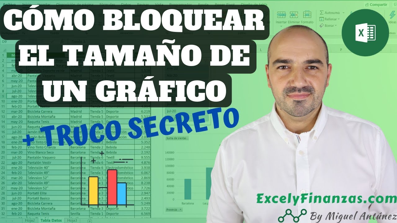 Cómo bloquear el tamaño de un gráfico - [Tutorial Excel 2020]