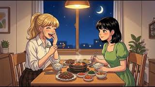 Peaceful Night on the Hillside ✨ Korean Cozy Animation