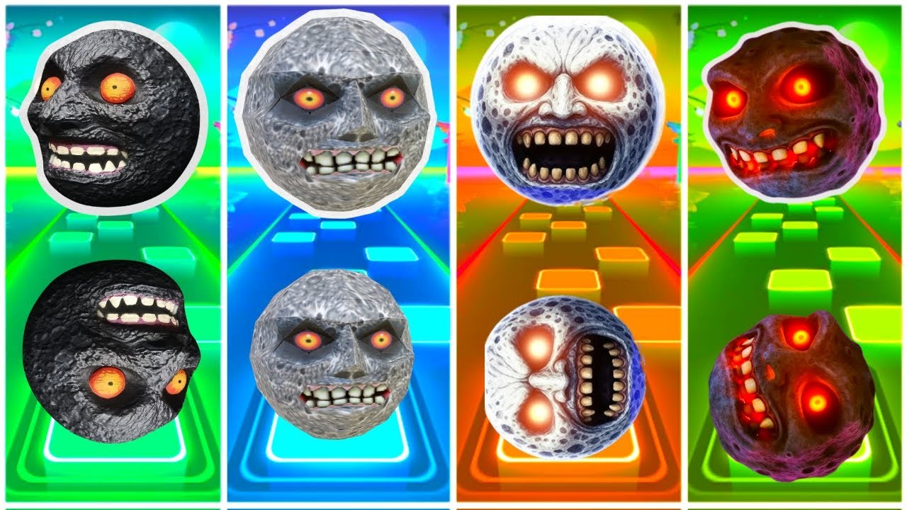 Lunar_Moon_ 🆚 Lunar_Moon Horror, 🆚 Lunar_Moon_#2, 🆚 Lunar_Moon, Tiles Hop Edm-Rush