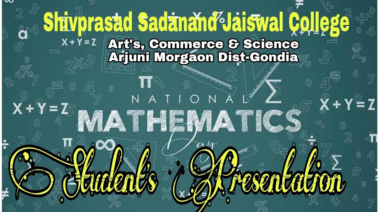 National Mathematics Day - YouTube