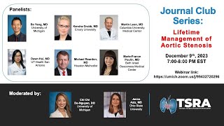 TSRA Journal Club: Lifetime Management of Aortic Stenosis