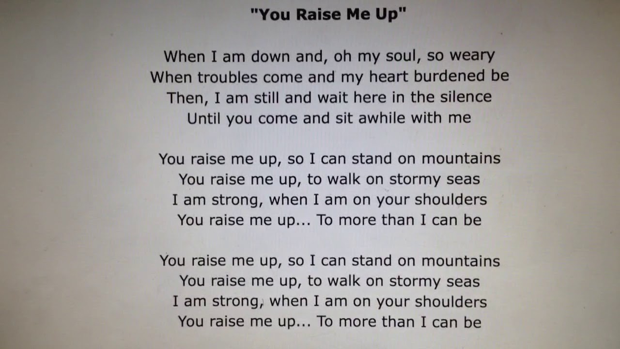 Josh Groban - "You Raise Me Up" With Lyrics (Anna, August 2019) - YouTube