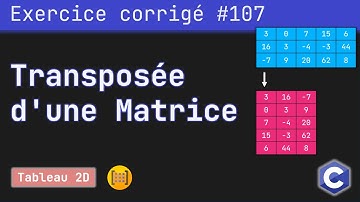 Exercice corrigé 107 : Calculer la transposée d