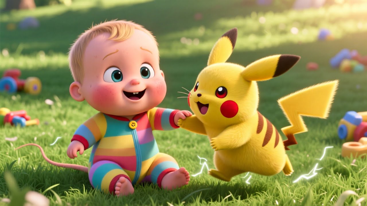 Pikachu Play Day ⚡🐱🎶 Fun Pokémon Song for Kids | Joyful Adventure & Playtime