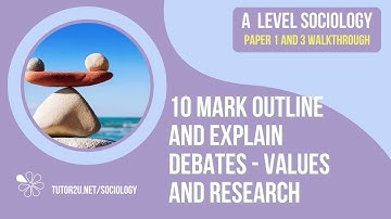 10 Mark Outline and Explain Question Walkthrough | Values & Research | AQA A Level Sociology
