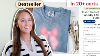 The ✨ Perfect ✨ Etsy Listing (your guide to Etsy success + SALES)