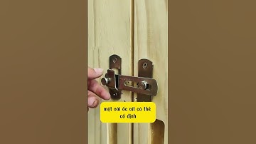 Chốt khóa cửa lùa 90 - 180 độ bằng inox chống rỉ, bền bỉ và chắc chắn.