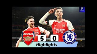 Arsenal 5-0 Chelsea | Extended Highlights | Premier League 2023\/24