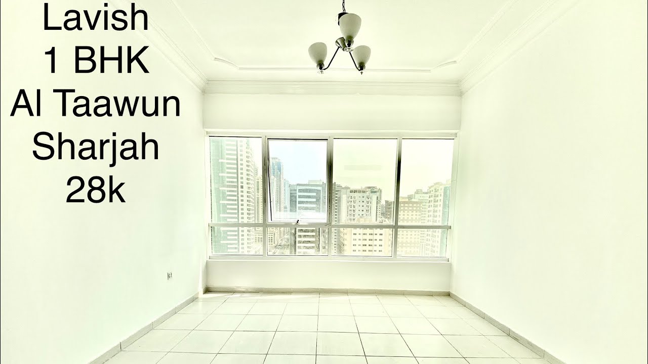 1 Bedroom apartment for Rent In Al Taawun Sharjah,6 cheques Payment. 