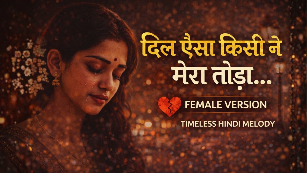 Dil Aisa Kisi Ne Mera Toda | Female Version | Emotional Hindi Song | 60s Classic Reimagined
