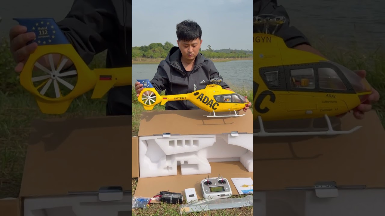 EC135 RC Helicopter immersive unboxing~