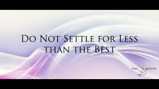Do Not Settle for Less than the Best - Dr Ignatius Ekanem