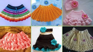 most stylish fashionbal baby girl crochet skirt design