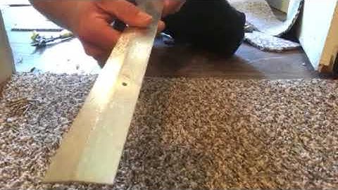 How to install a carpet transition metal
