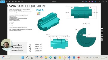 SolidWorks CSWA REVOLVE command Tutorial