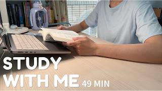 STUDY WITH ME | 49 MIN Study Session (No Music)