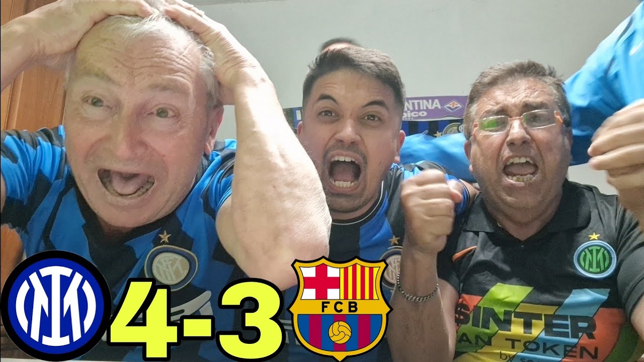 [LACRIME E PASSIONE...] Inter-Barcellona 4-3 SUPER LIVE REACTION CLUB CASTELLANO‼️