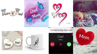 Mom Dad love name dpz 2022 | Mama papa dpz | love u Ammi Abu