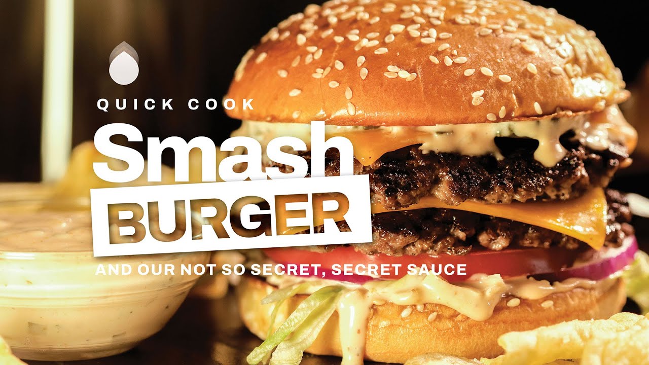 Smash Burger Recipe with Easy Sauce (VIDEO) 