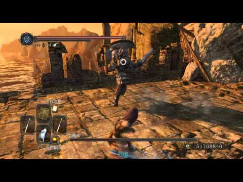 黑暗靈魂2 敏系二刀流 雙打刀 vs咒缚者 營火溫度8 NG+7 八周目 difficulty level counter stop