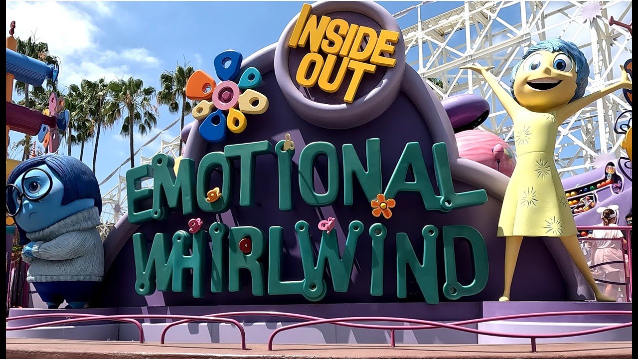 Inside Out Emotional Whirlwind 4K POV Full Ride 05/24 ~ Pixar Pier, Disney California Adventure Park