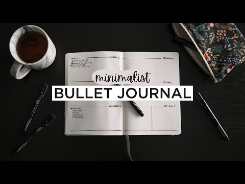 Minimalist BULLET JOURNAL Setup | For Productivity + Organization