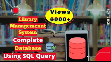 library management system database in sql