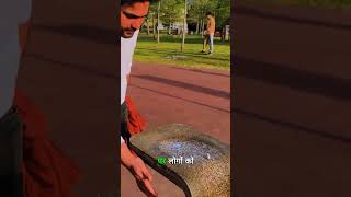 Drinking Water The 'Hard' Way: Public Fountain Challenge! #shorts #reels #water #pakistan