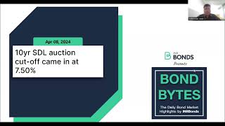 10yr SDL auction cut-off came in at 7.50%