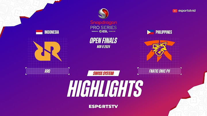 RRQ Hoshi vs Fnatic ONIC PH HIGHLIGHTS Snapdragon Pro Series Season 6 | RRQ VS FNOP ESPORTSTV