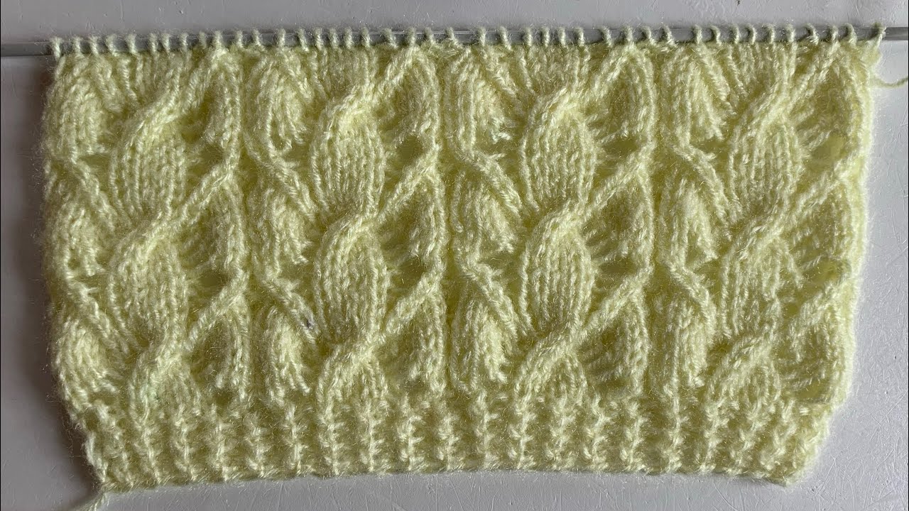 Knitting Stitch Pattern For Cardigan - YouTube