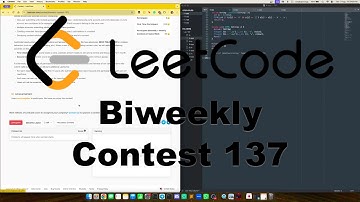 Leetcode Biweekly Contest 137 Screencast (Ranked #5)