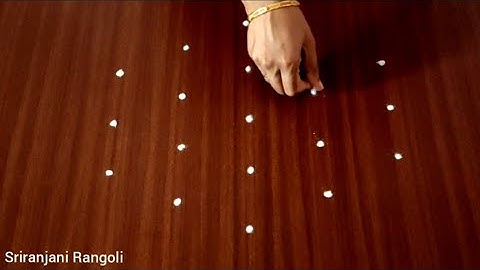 Easy Gokulastami 5x3 Dots Kolam | Krishna Janmastmi Special Rangoli |