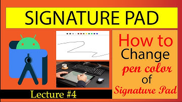 Signature Pad: Make Signature Pad Change Signature Pad Pen Color in Android Studio Part 4 in 2021