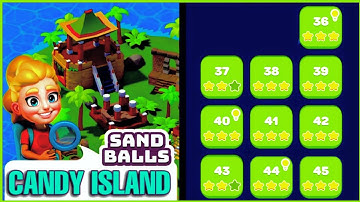 *NEW UPDATE* SAND BALLS CANDY ISLAND CITY- Gameplay Walkthrough Level 36 TO 45 || All Levels