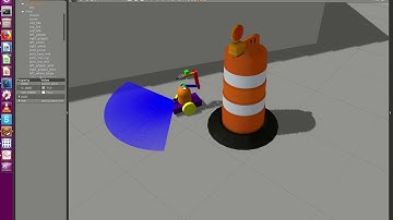 Gazebo differential drive robot with robotic arm simulation