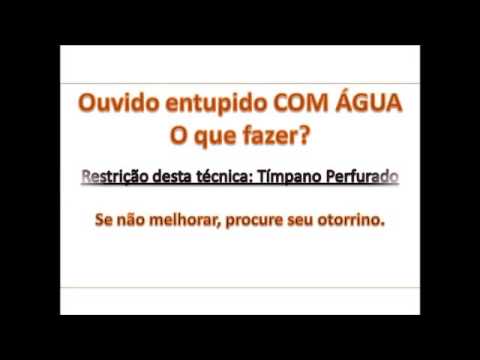 ouvido entupido o que fazer