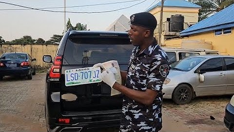 Delta Police Arrest Man with Electronic Remote Plate Numbers With Fake Government Appointee ID Card