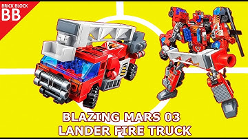 Speed Build : Blazing Mars 03 ⚡️ Qman 1416 Enlighten 6in1 Trans Collector Lego Transformers combiner