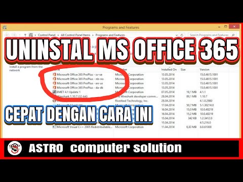 Video: Bagaimana cara menghapus instalan Microsoft Office 2007 sepenuhnya?