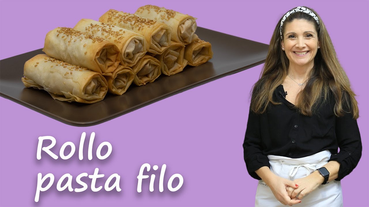 ROLLO DE pasta FILO relleno DE ATÚN PICANTE 🐟🐟 / Aperitivo fácil / Entrante RIQUÍSIMO 😋