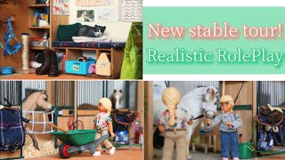 Tour of The New Stable! Schleich Realistic Roleplay Ep. 9  Schleich Horse Barn Tour
