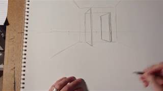 How to Draw Swinging Doors in Perspective