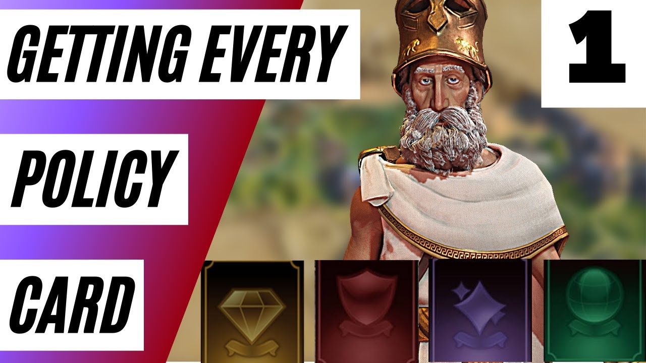 Getting EVERY SINGLE Policy Card In Civ 6 Deity BROKE The Game (Pericles Greece Playthrough)
