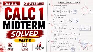 Calculus 1 Midterm Part 2 | Implicit Differentiation & Related Rates