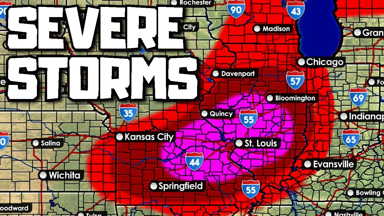 Some More Severe Storms Today July 15th Across The Midwest - YouTube