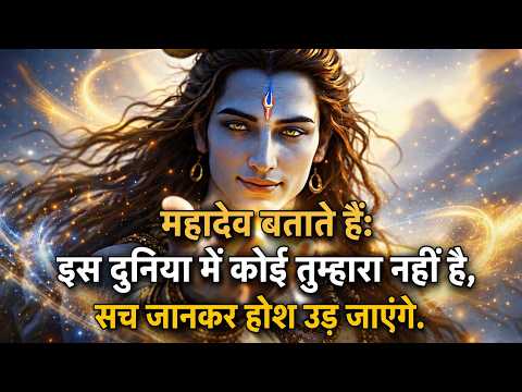 महादेव बताते हैं: इस दुनिया में कोई तुम्हारा नहीं है, सच जानकर होश उड़ जाएंगे.#mahadevsandesh #shiv